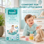 Baby Diapers Range(Medium) – Baby Kit Range(Natural Kit Color) – 100 PCS