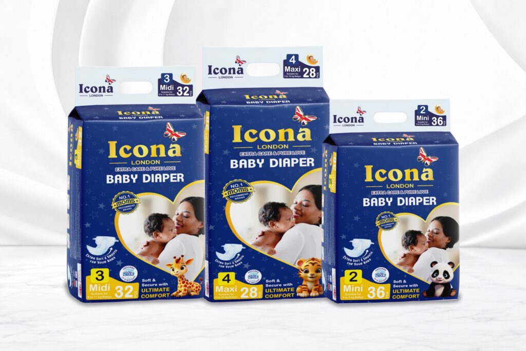 Baby Diapers – Mini , Midi & Maxi