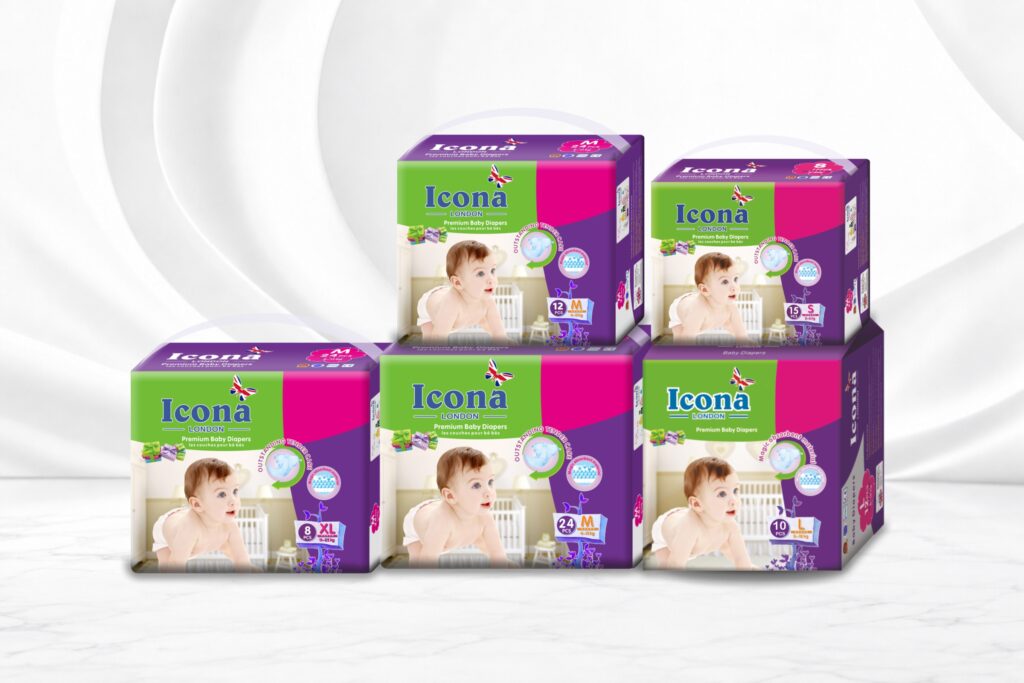 Baby Diapers M-40 PCS – Green