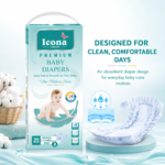 Baby Diapers Range(Medium) – Baby Kit Range(Natural Kit Color) – 100 PCS