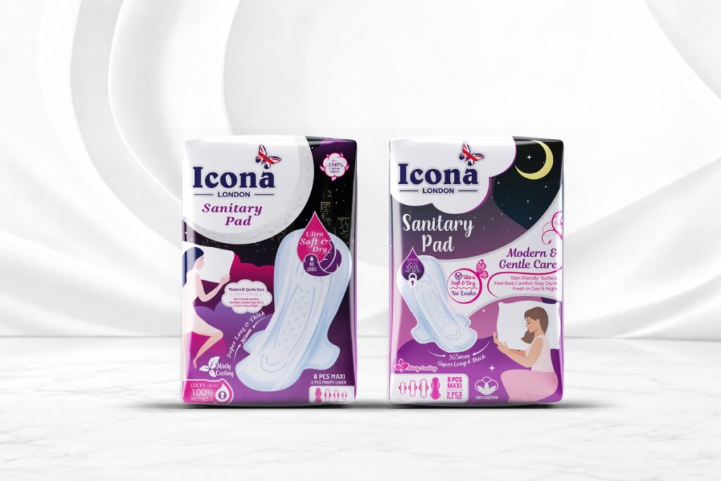 Sanitary Pad 8+2 PCS – Minty Cooling
