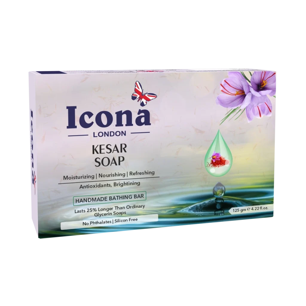 Icona London Kesar Soap Handmade Bathing Bar 125 GM