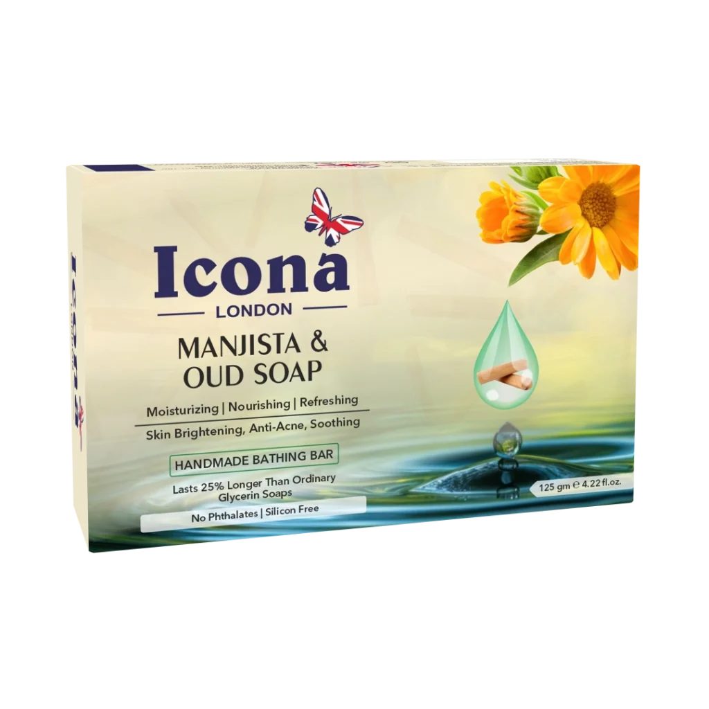 Icona London Manjista & Oud Soap Handmade Bathing Bar 125 GM