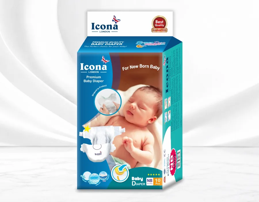 Premium Baby Diaper – Nb – 10 PCS