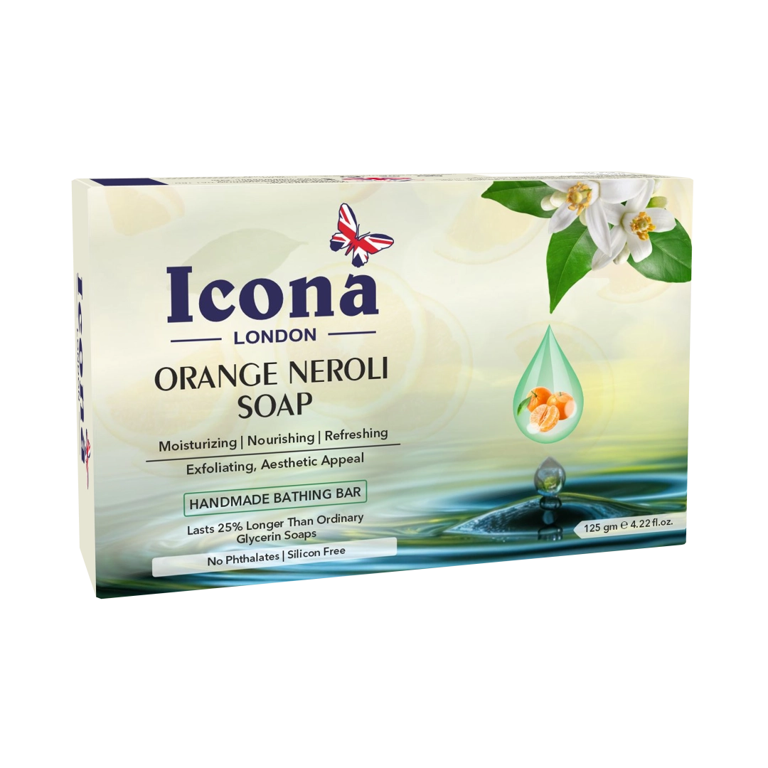 Icona London Orange Neroli Soap Handmade Bathing Bar 125 GM