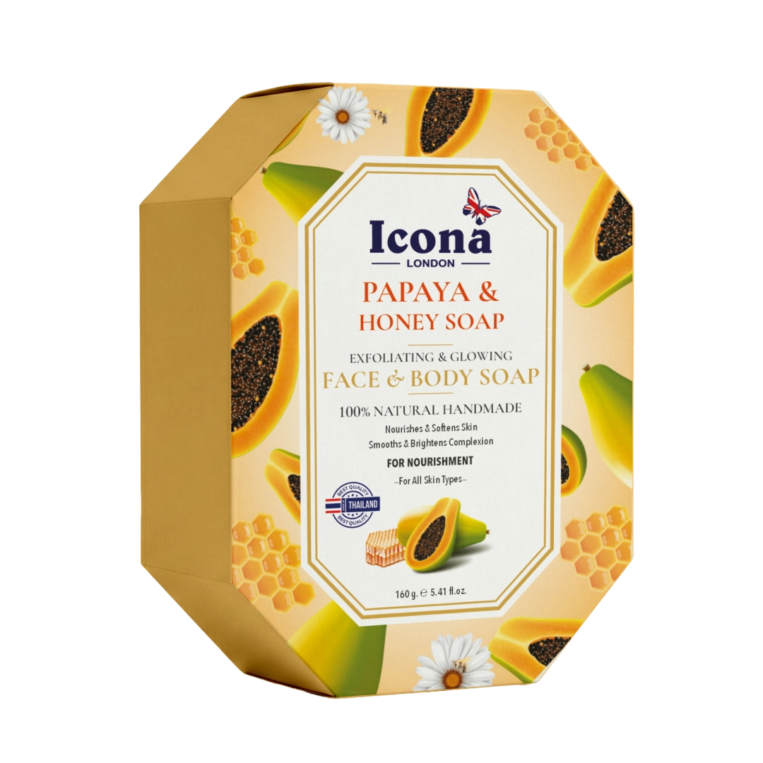 Icona London Papaya & Honey Soap Face & Body Soap – Thailand 160 GM