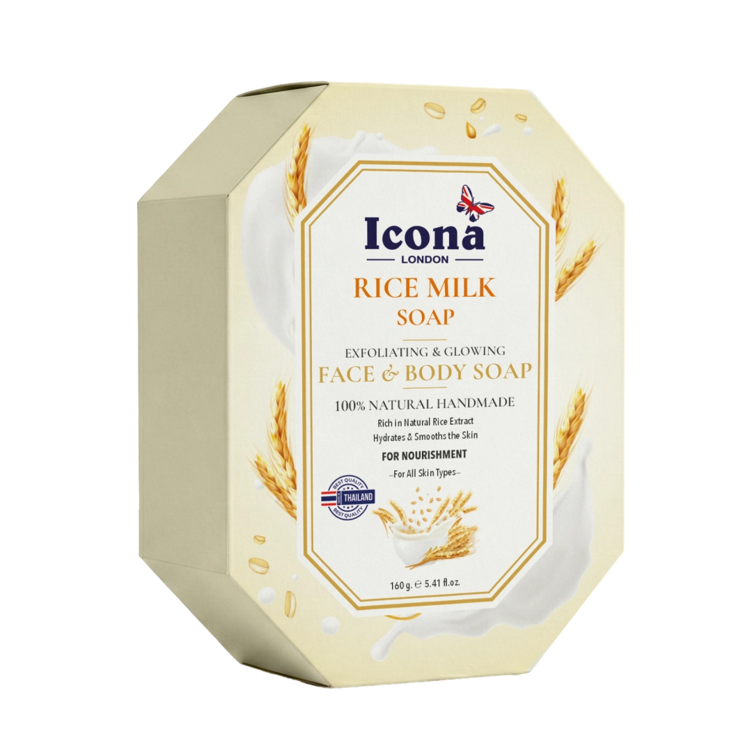 Icona London Rice Milk Soap Face & Body Soap – Thailand 160 GM