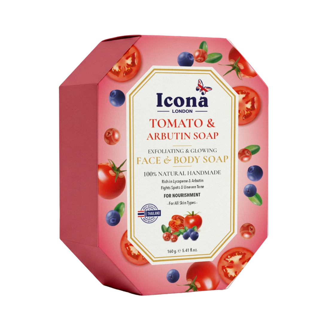 Icona London Tomato & Arbutin Soap Face & Body Soap – Thailand 160 GM