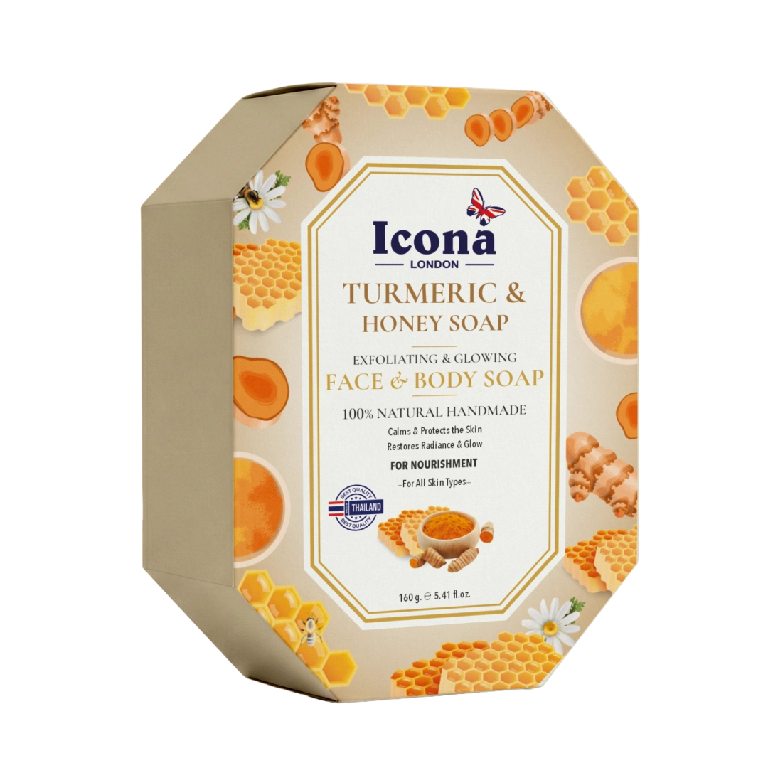 Icona London Turmeric & Honey Soap Face & Body Soap – Thailand 160 GM