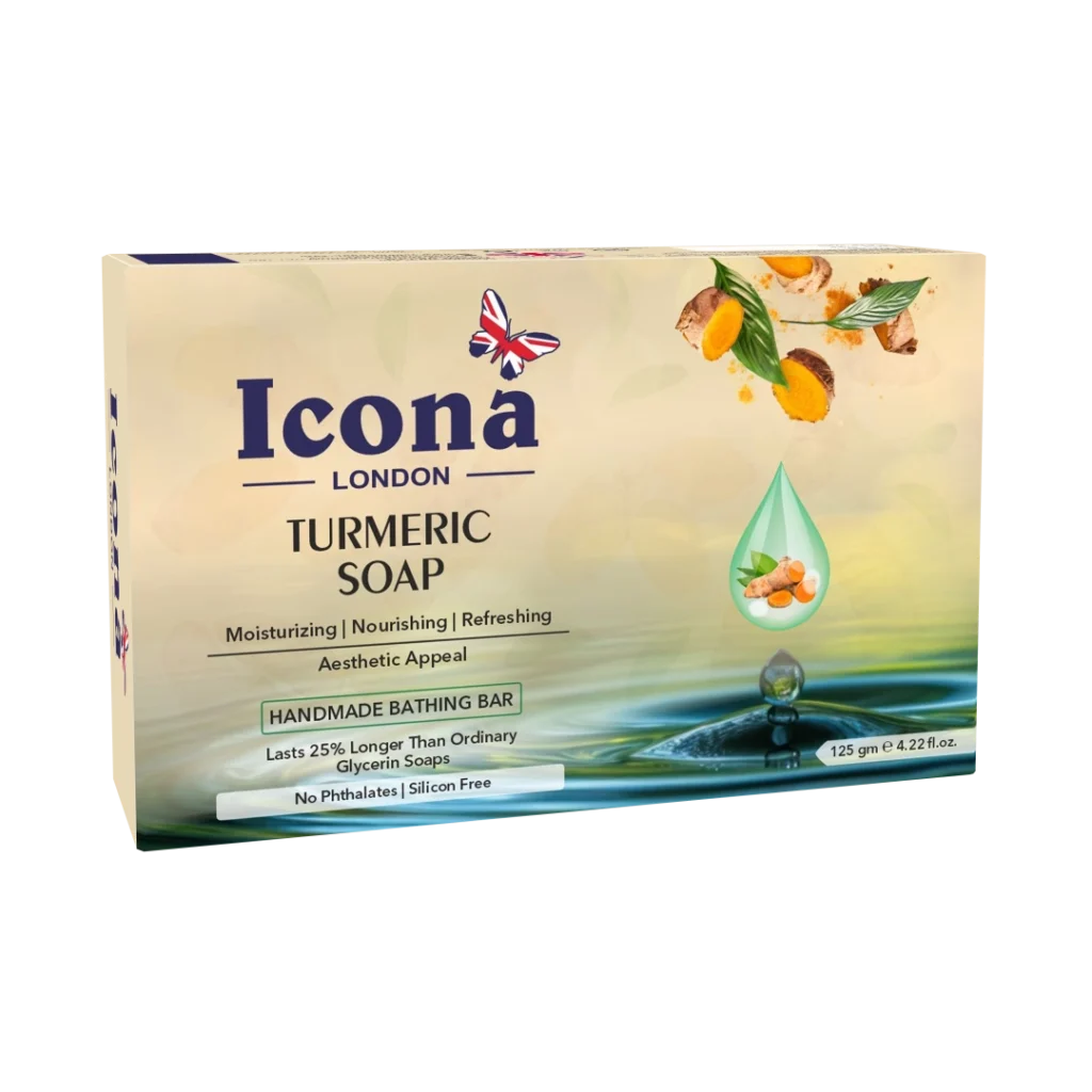 Icona London Turmeric Soap Handmade Bathing Bar 125 GM