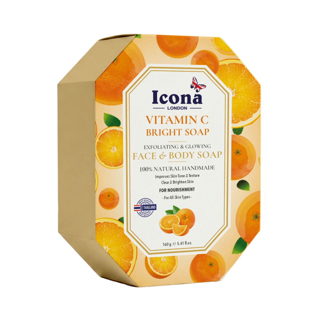 Icona London Vitamin C Bright Soap Face & Body Soap – Thailand 160 GM