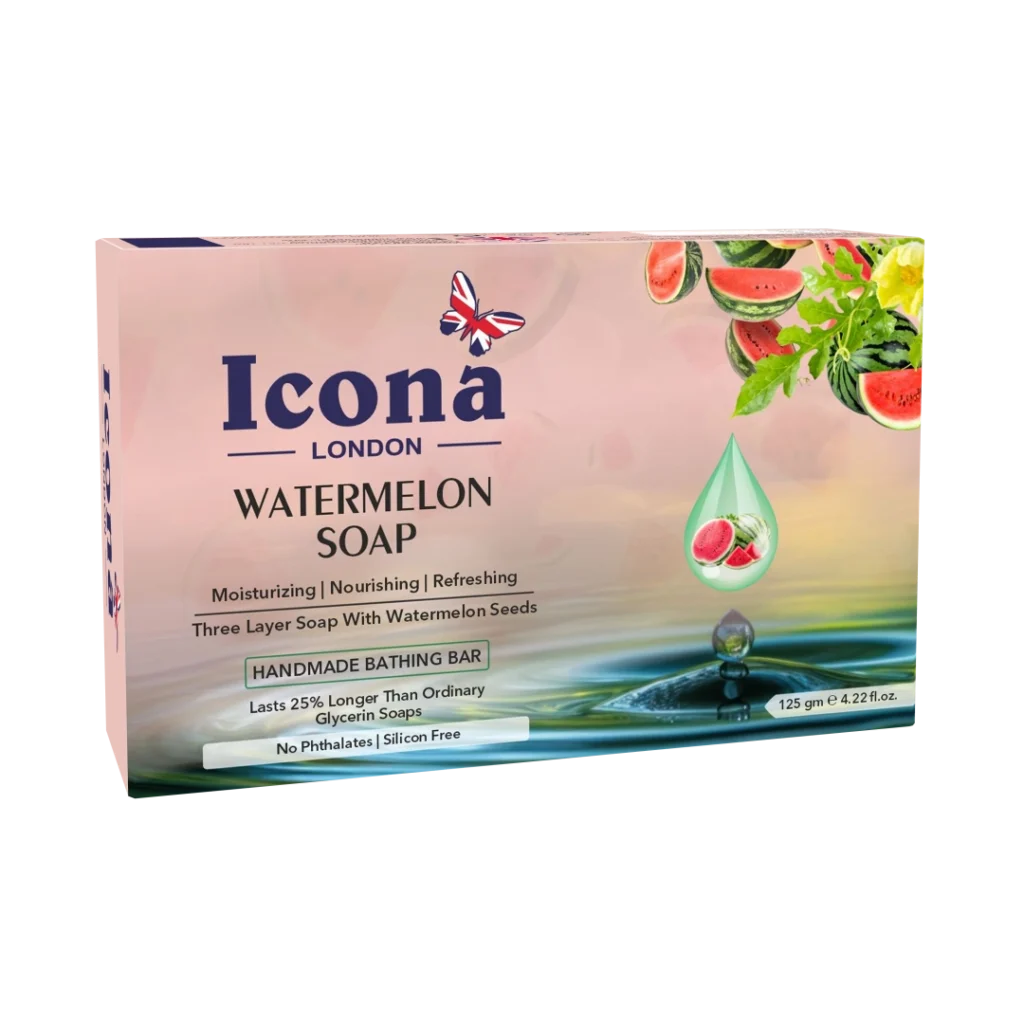 Icona London Watermelon Soap Handmade Bathing Bar 125 GM