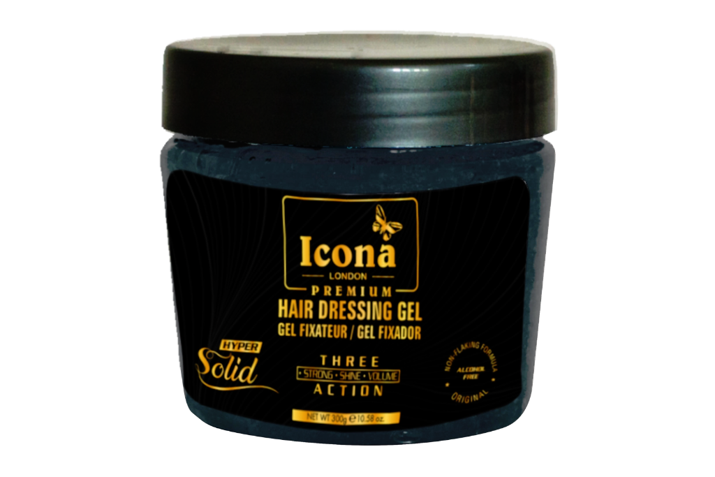 Daily Hairstyling Gel – Black – Hair Dressing Gel – 300 GM
