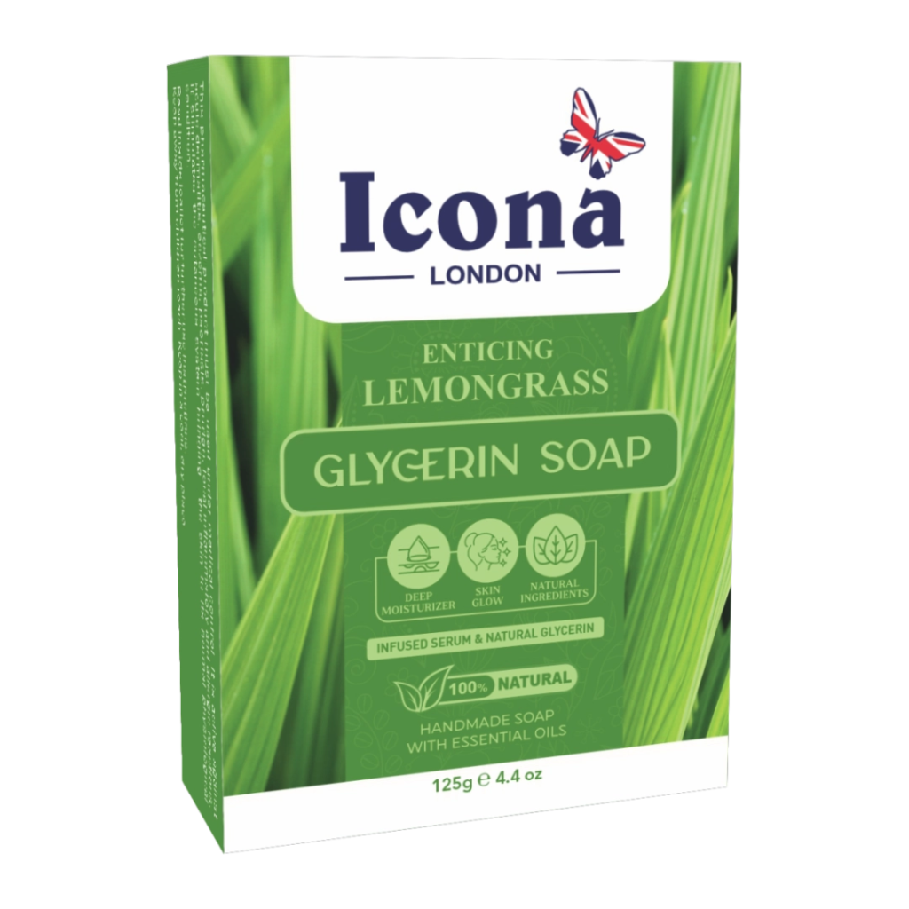 Icona London Lemongrass Glycerin Soap 125 GM