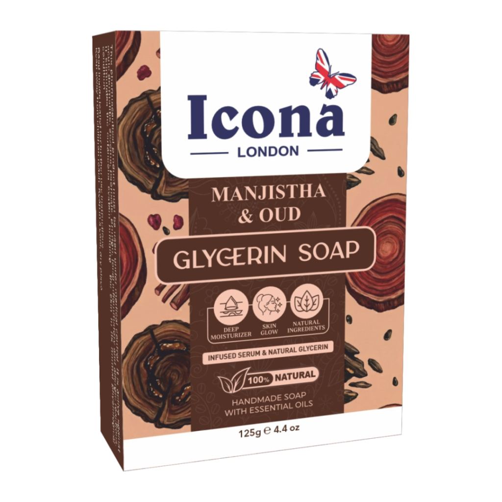 Icona London Manjistha & Oud Glycerin Soap 125 GM