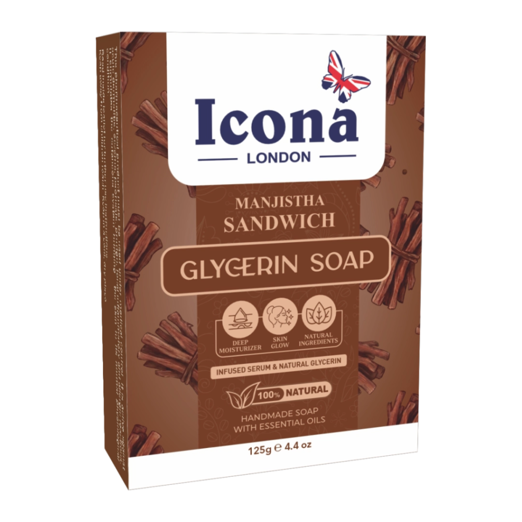 Icona London Manjistha Sandwich Glycerin Soap 125 GM