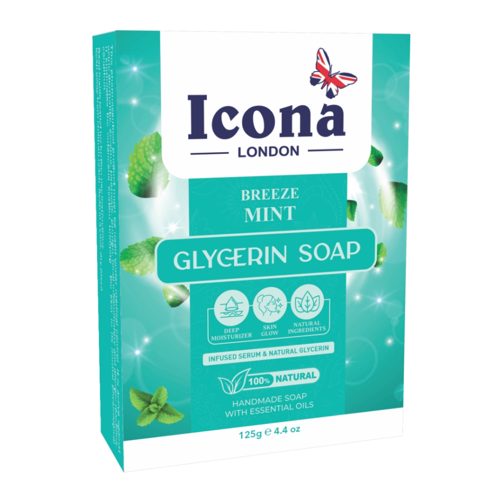 Icona London Mint Glycerin Soap 125 GM