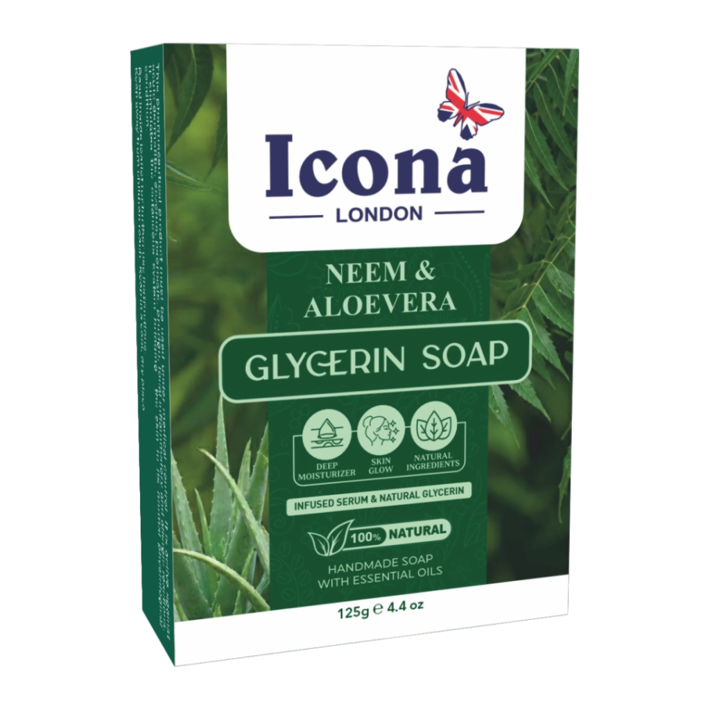 Icona London Neem & Aloevera Glycerin Soap 125 GM