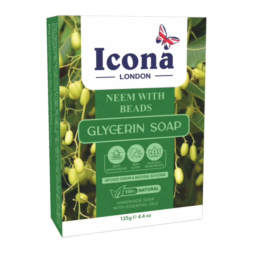 Icona London Neem with Beads Glycerin Soap 125 GM