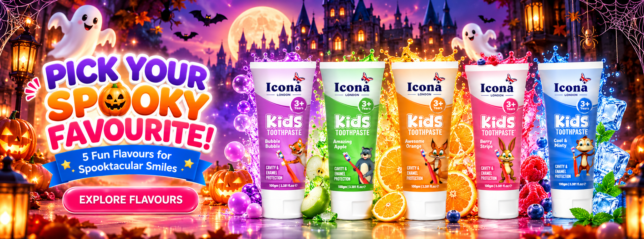 Kids Toothpaste Banner